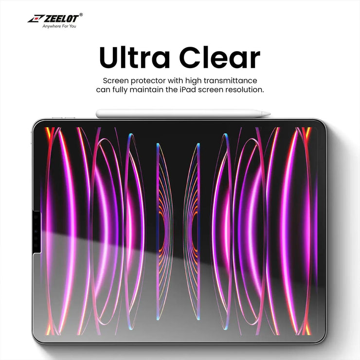 SOLIDSleek | Tempered Glass Screen Protector for iPad Pro - Anywhere For You | Zeelot®