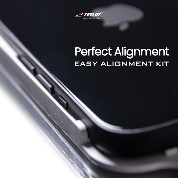 SOLIDsleek | Tempered Glass Screen Protector with Easy Alignment Kit for iPhone 13 Series - Anywhere For You | Zeelot®