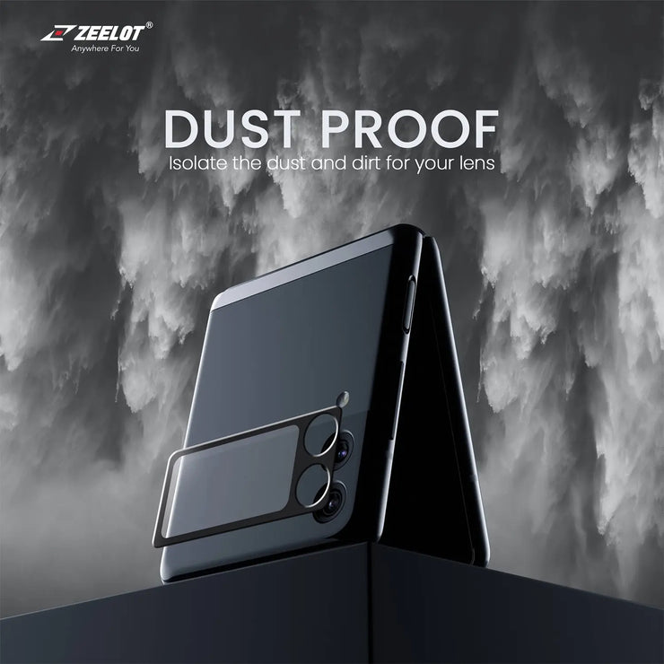 ZEELOT Integrated Camera Lens Protector for Samsung Galaxy Z Flip 3, Black - Anywhere For You | Zeelot®