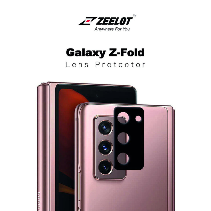 ZEELOT Integrated Camera Lens Protector for Samsung Galaxy Z Fold 2, Black - Anywhere For You | Zeelot®